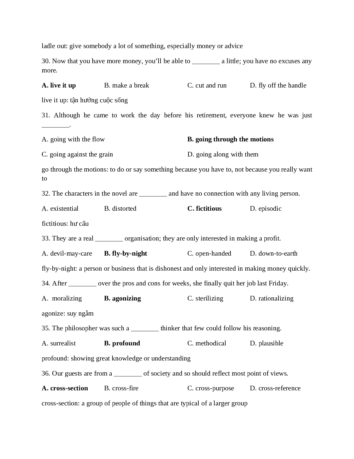 105 câu hỏi trắc nghiệm Tiếng Anh lớp 12 có đáp án và lời giải chi tiết 2023 (trang 5)