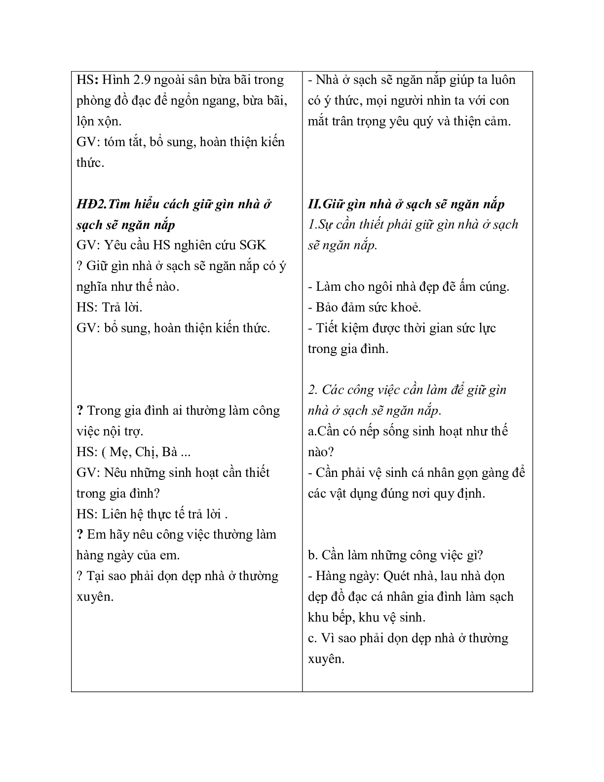 GIÁO ÁN CÔNG NGHỆ 6 BÀI 12: THỰC HÀNH SẮP XẾP ĐỒ ĐẠC HỢP LÍ TRONG NHÀ Ở (T1) MỚI NHẤT – CV5512 (trang 5)