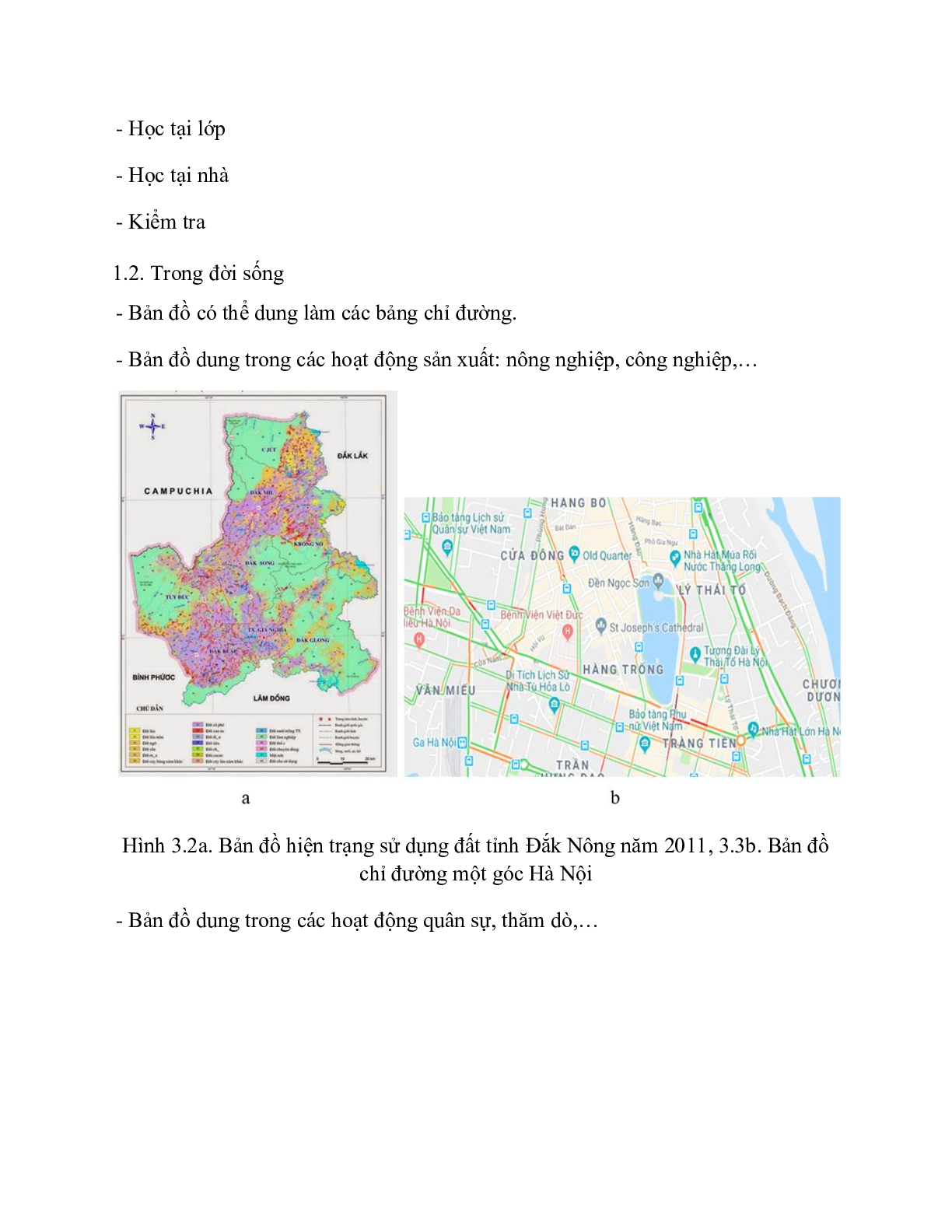 Địa Lí 10 Bài 3 (Lý thuyết và trắc nghiệm): Sử dụng bản đồ trong học tập và đời sống (trang 2)