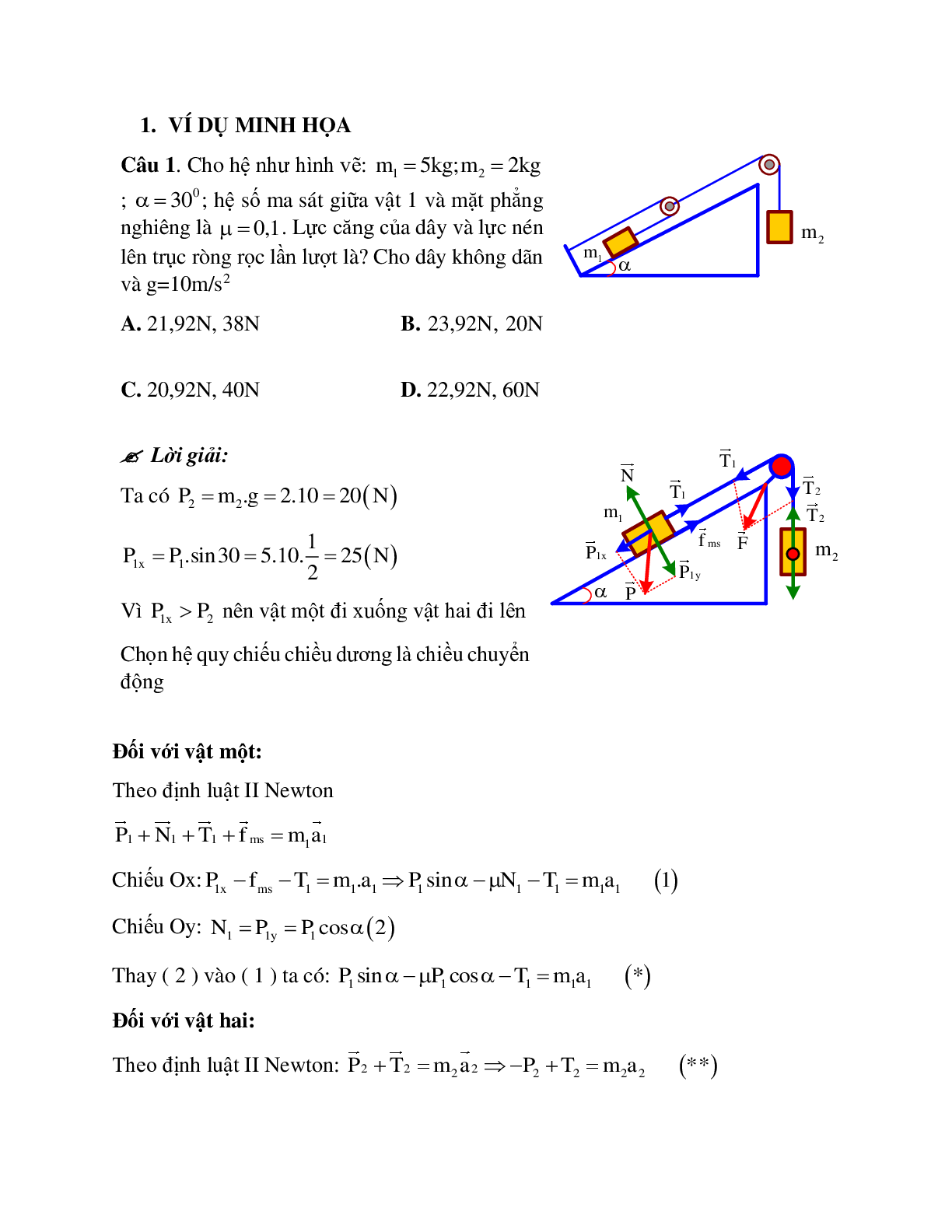 Phương pháp giải và bài tập về Các bài toán chuyển động của hệ vật chọn lọc (trang 3)