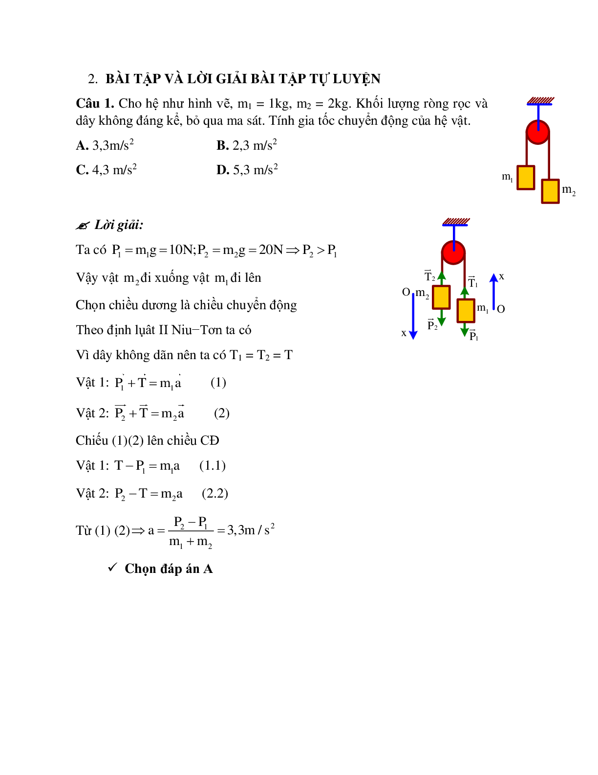 Phương pháp giải và bài tập về Các bài toán chuyển động của hệ vật chọn lọc (trang 7)