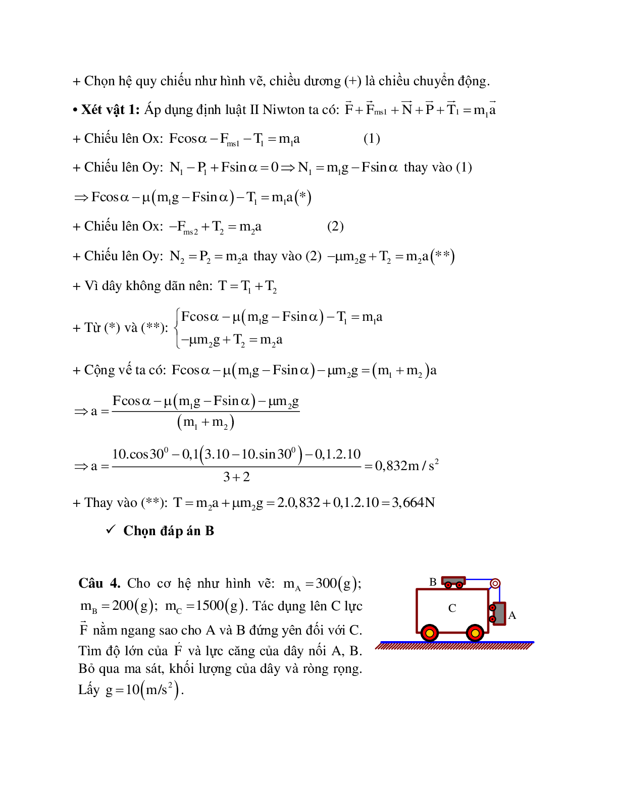 Phương pháp giải và bài tập về Các bài toán chuyển động của hệ vật chọn lọc (trang 9)