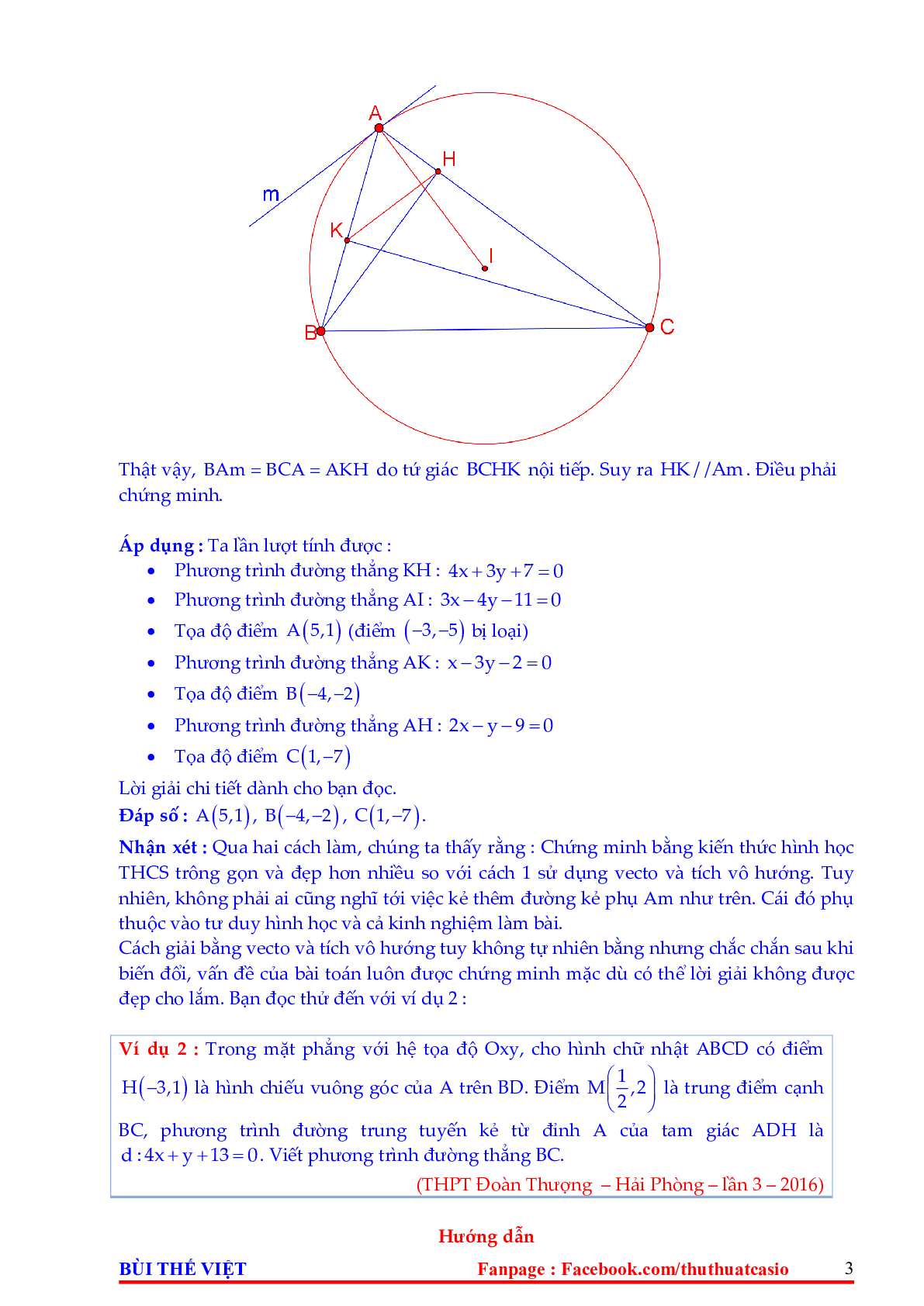 Một số phương pháp giải bài toán hình học tọa độ phẳng Oxy (trang 3)