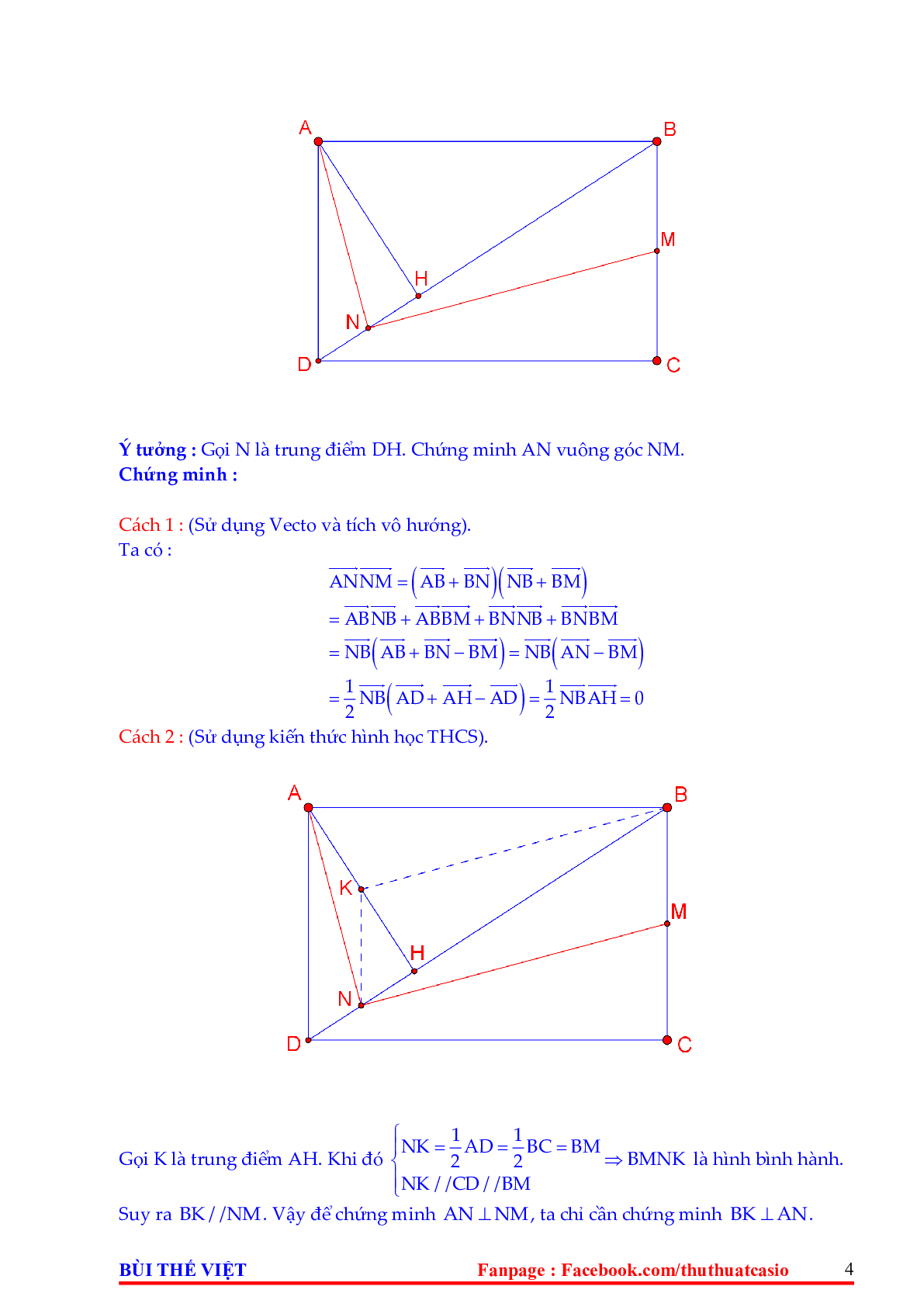 Một số phương pháp giải bài toán hình học tọa độ phẳng Oxy (trang 4)