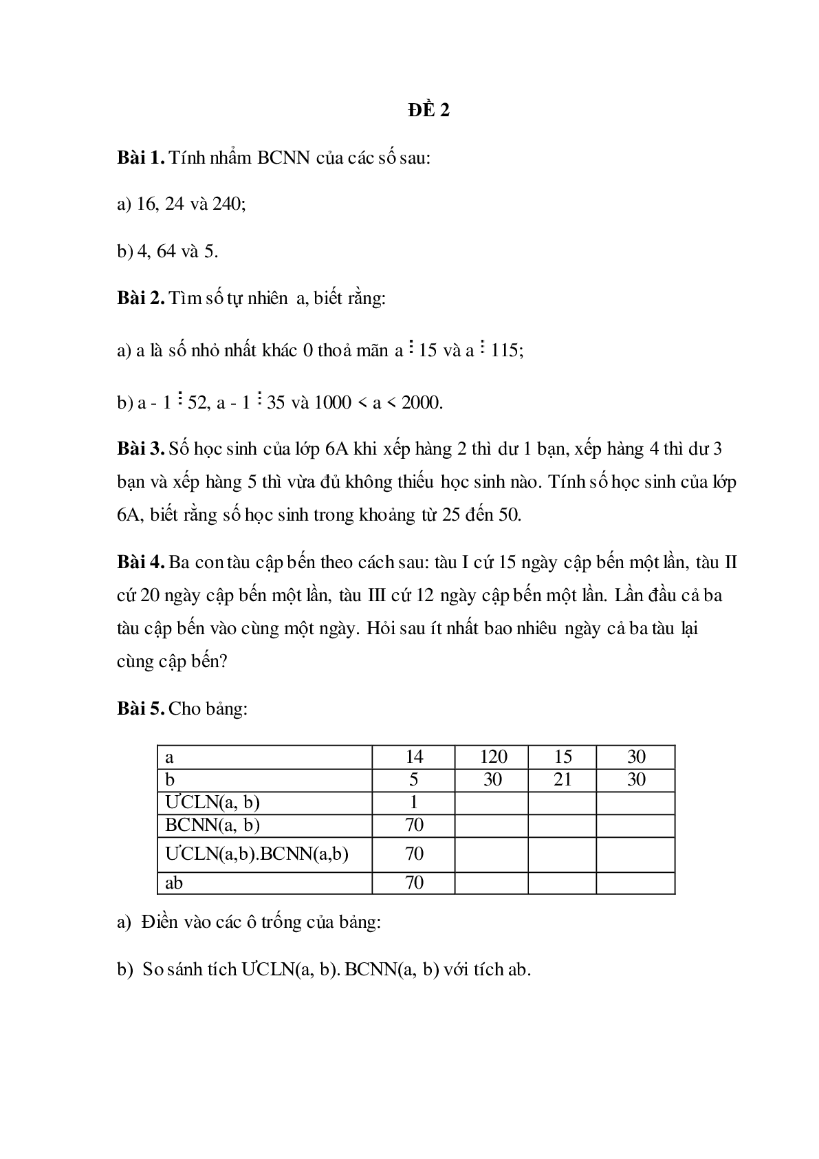 Bài tập cuối tuần Số học Toán lớp 6 tuần 12 có đáp án (trang 4)