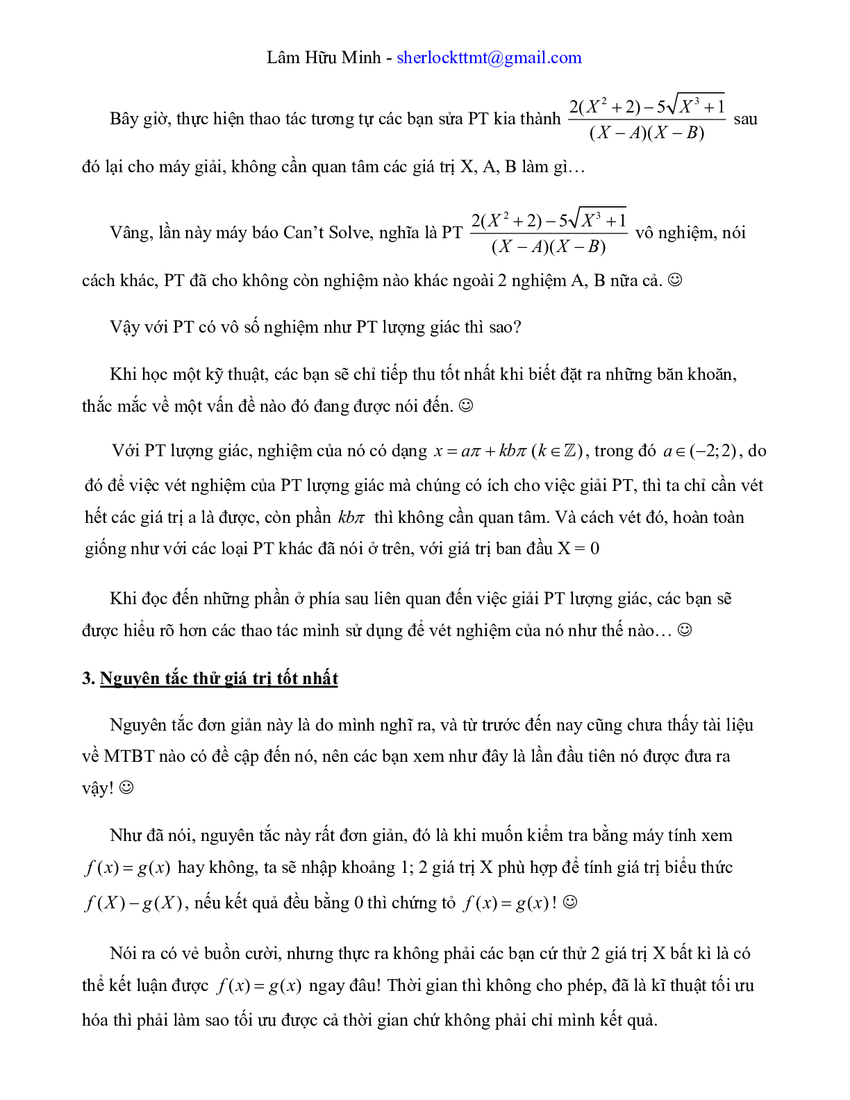 Công phá đề thi THPT QG môn Toán bằng kỹ thuật Casio (trang 9)