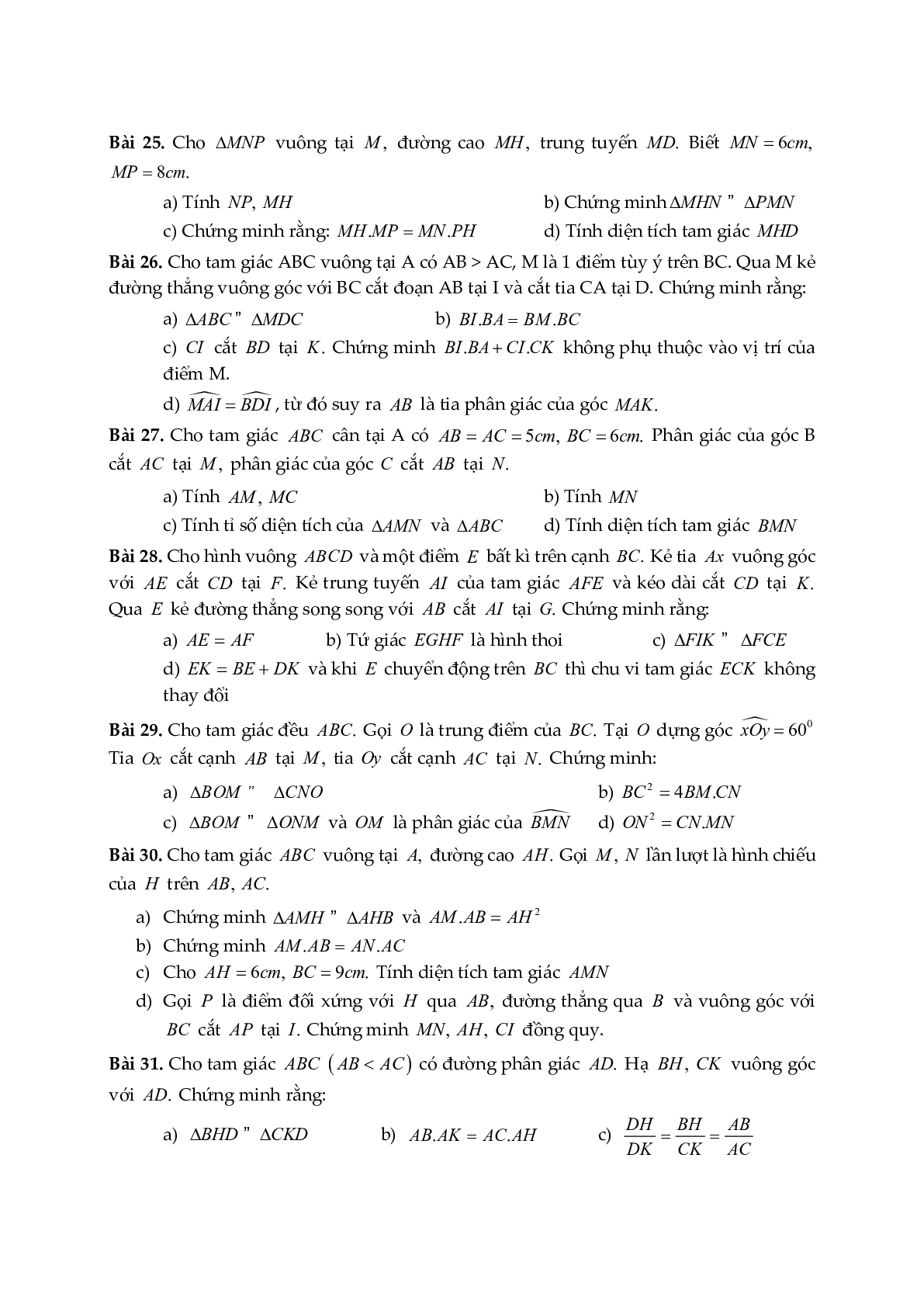 Đề cương ôn tập học kỳ II môn toán 8 năm học 2018-2019 Phòng GDĐT Cầu Giấy - Hà Nội (trang 4)