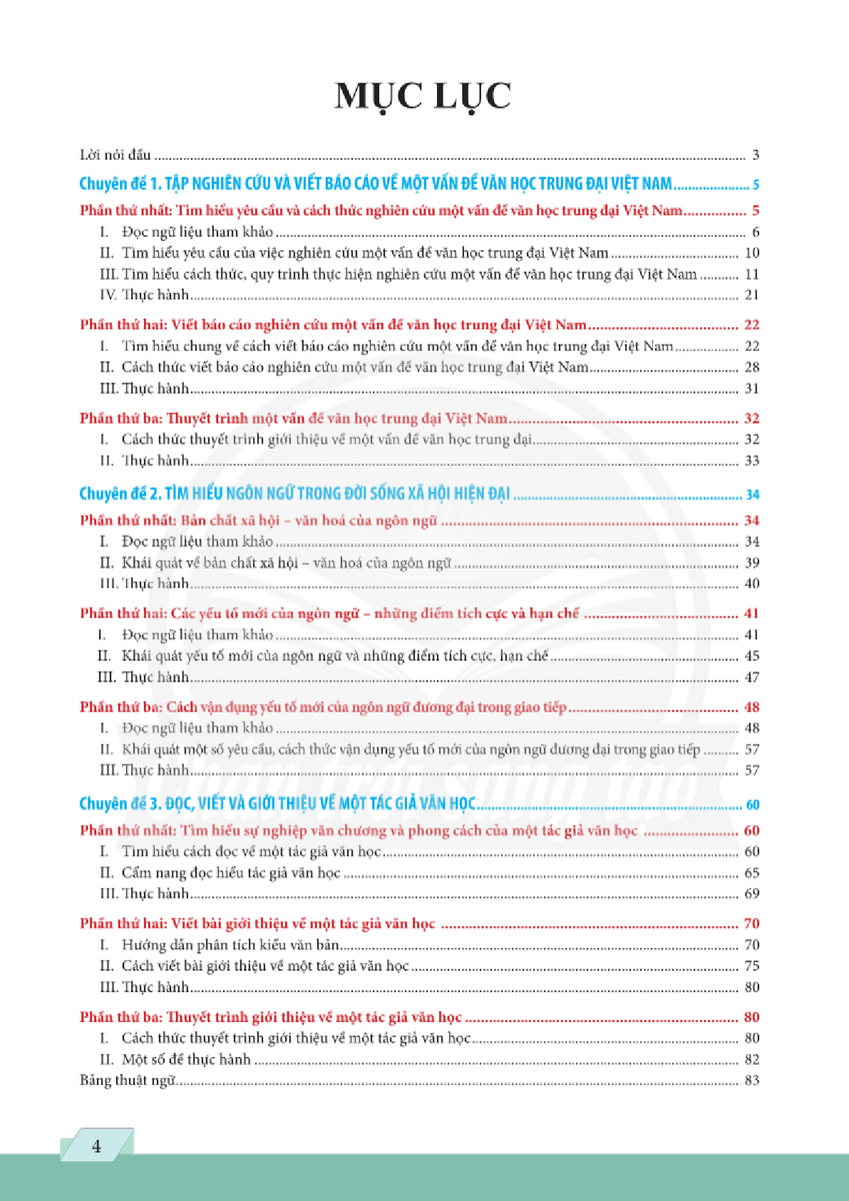 Chuyên đề học tập Ngữ văn 11 Chân trời sáng tạo pdf (trang 6)