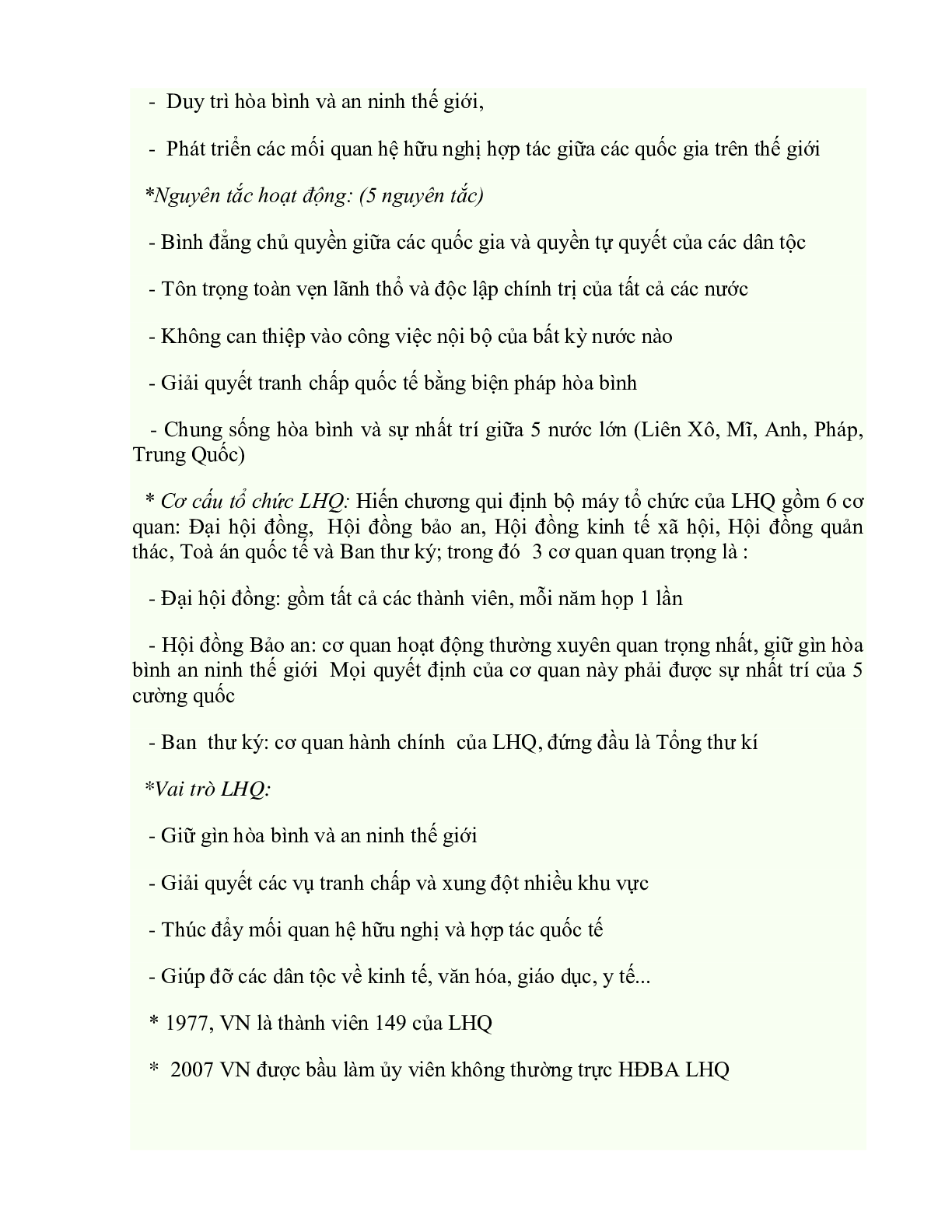 Tổng hợp kiến thức trọng tâm môn lịch sử lớp 12 (trang 2)