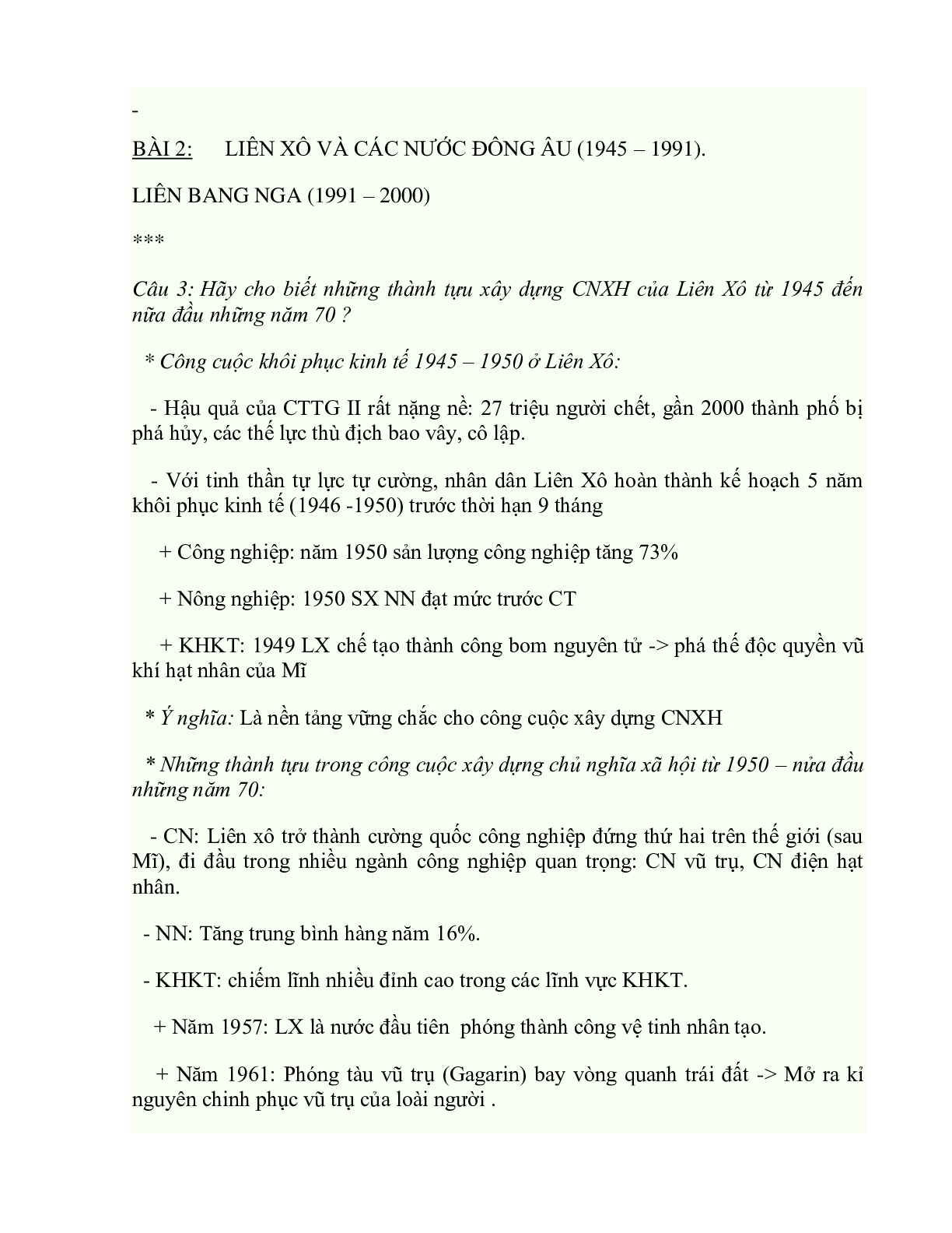 Tổng hợp kiến thức trọng tâm môn lịch sử lớp 12 (trang 3)