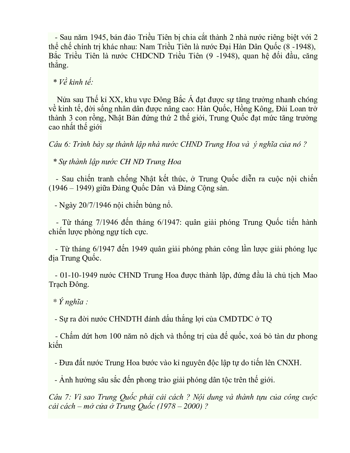 Tổng hợp kiến thức trọng tâm môn lịch sử lớp 12 (trang 5)