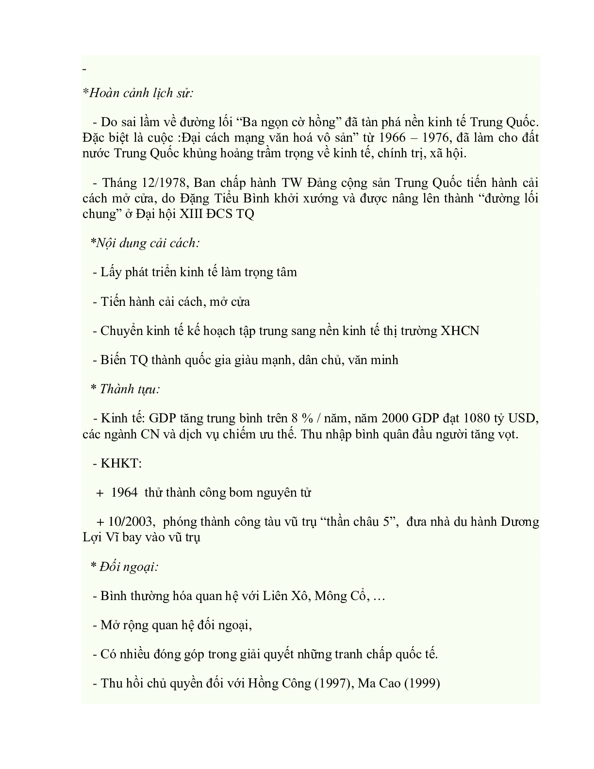 Tổng hợp kiến thức trọng tâm môn lịch sử lớp 12 (trang 6)