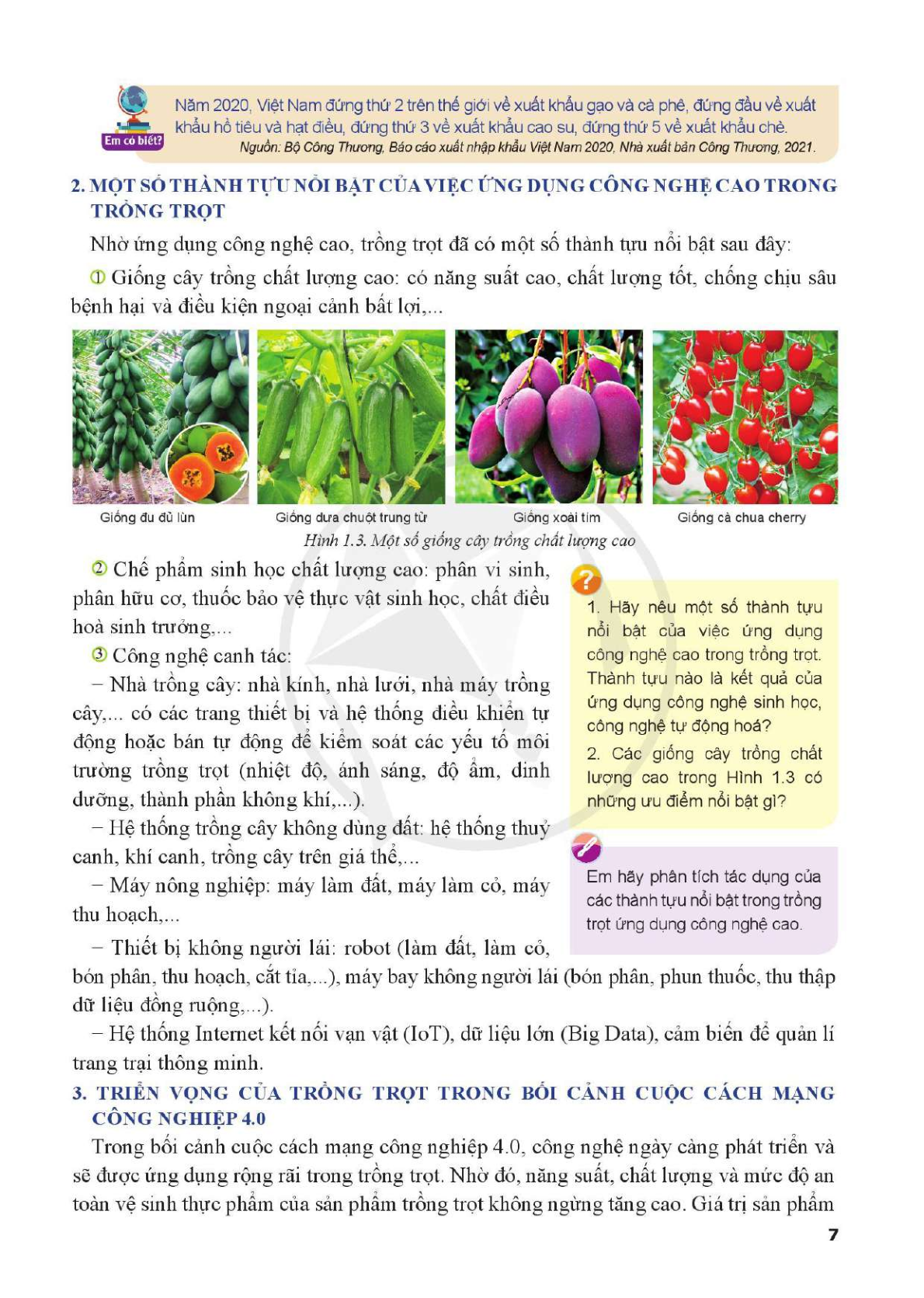 Công nghệ lớp 10 Công nghệ trồng trọt Cánh diều pdf (trang 8)