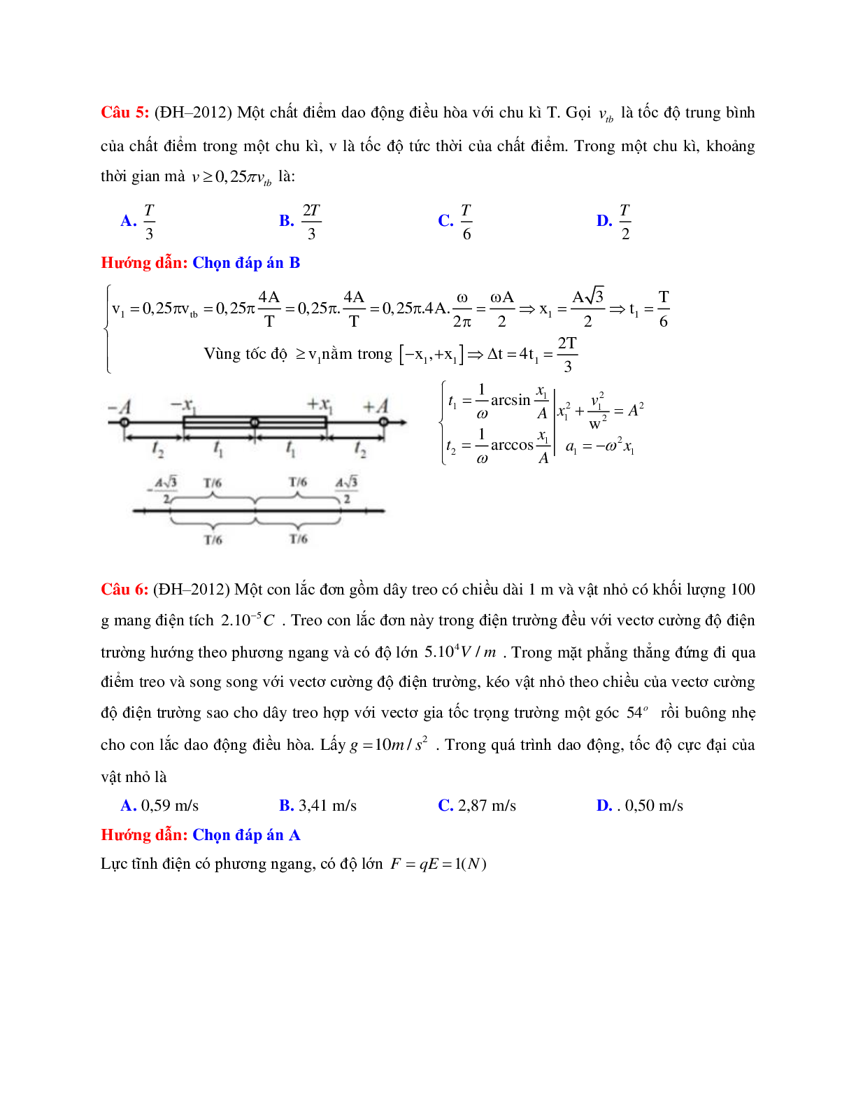 Giải nhanh chuyên đề Dao động cơ môn Vật lý lớp 12 (trang 9)