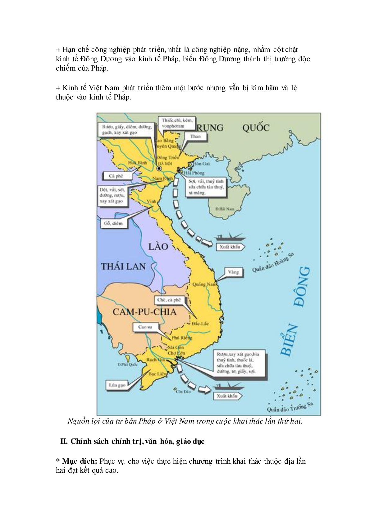 Lý thuyết Lịch sử 9: Bài 14: Việt Nam sau chiến tranh thế giới thứ nhất mới nhất (trang 2)