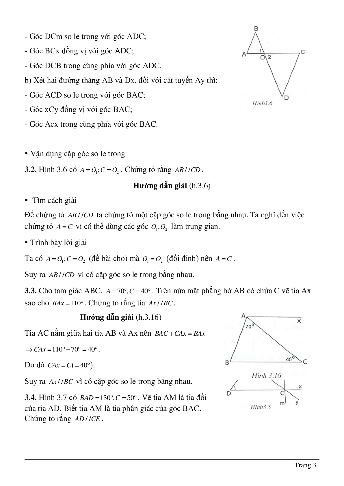 Phương pháp giải về Dấu hiệu hai đường thẳng song song hay nhất (trang 3)