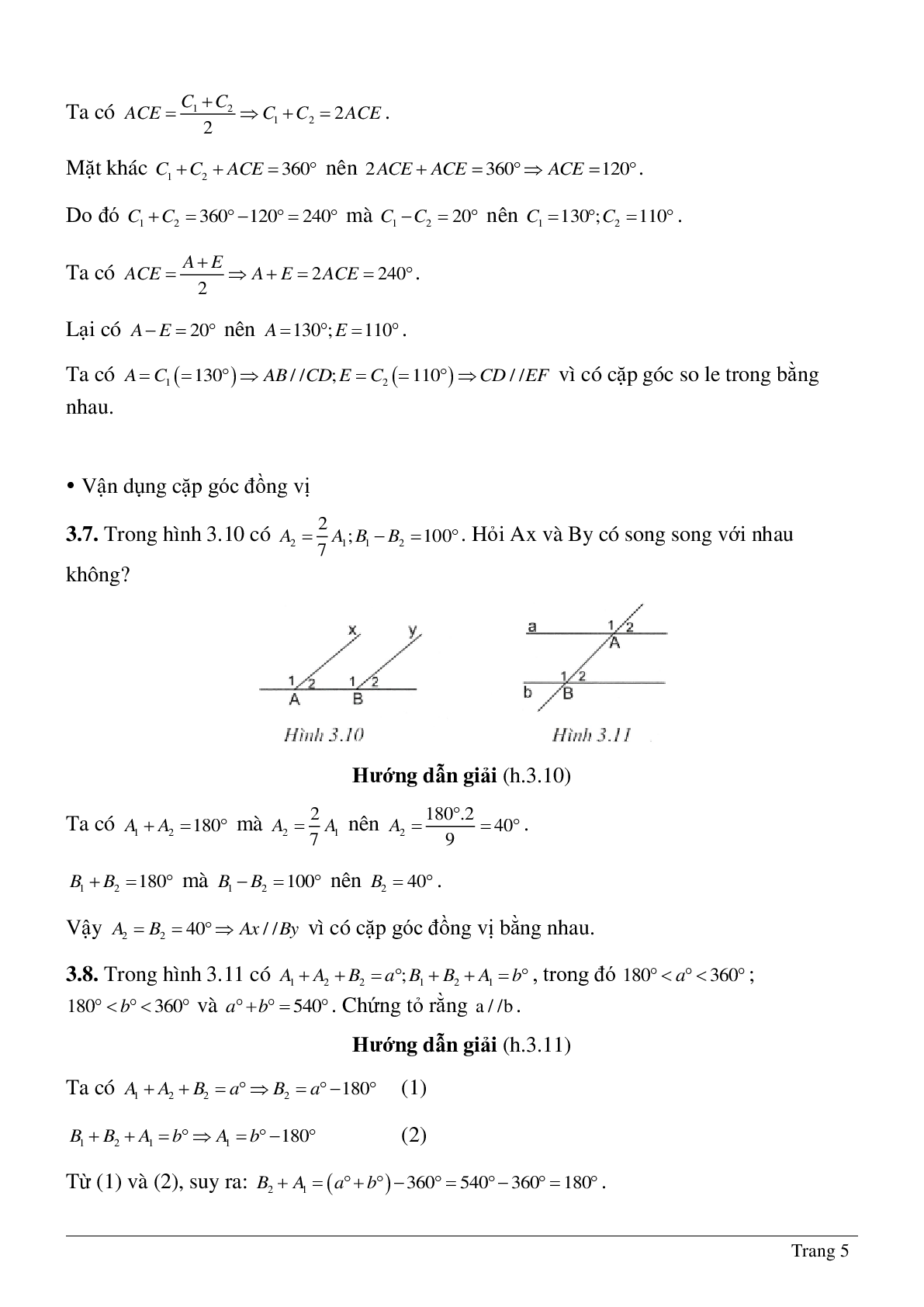 Phương pháp giải về Dấu hiệu hai đường thẳng song song hay nhất (trang 5)