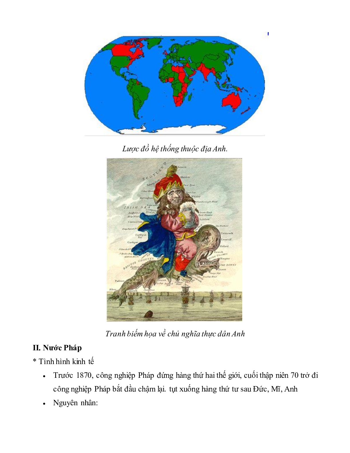 Lý thuyết Lịch sử 10: Bài 35: Các nước đế quốc Anh, Pháp, Đức, Mĩ và sự bành trướng thuộc địa mới nhất (trang 3)