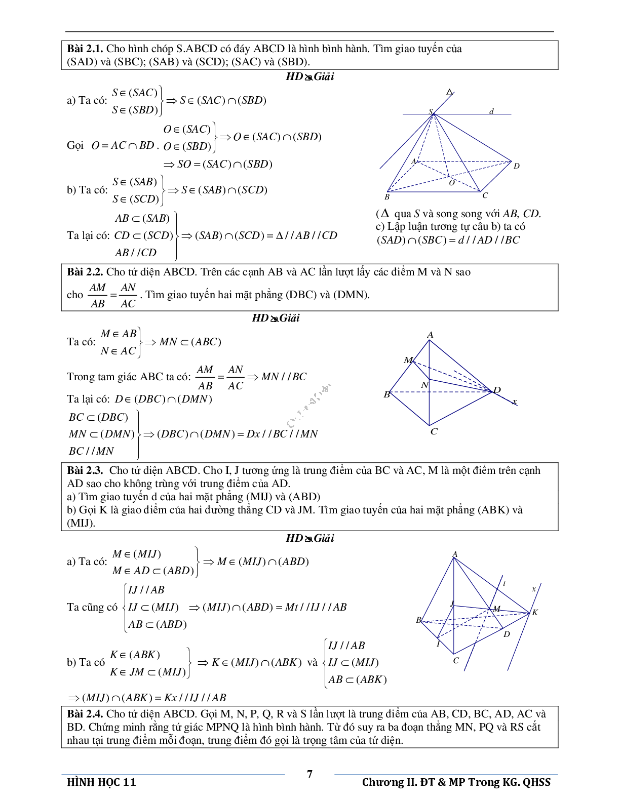 Đường thẳng và mặt phẳng trong không gian quan hệ song song (trang 10)