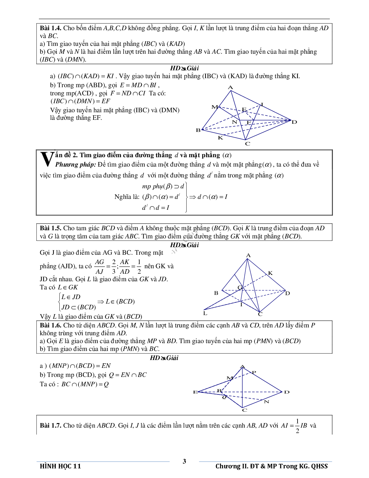 Đường thẳng và mặt phẳng trong không gian quan hệ song song (trang 6)