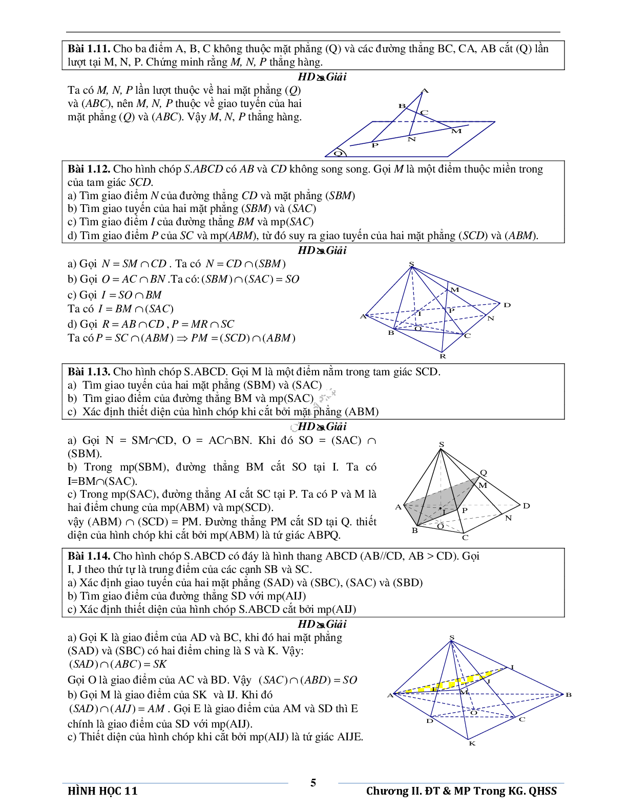 Đường thẳng và mặt phẳng trong không gian quan hệ song song (trang 8)