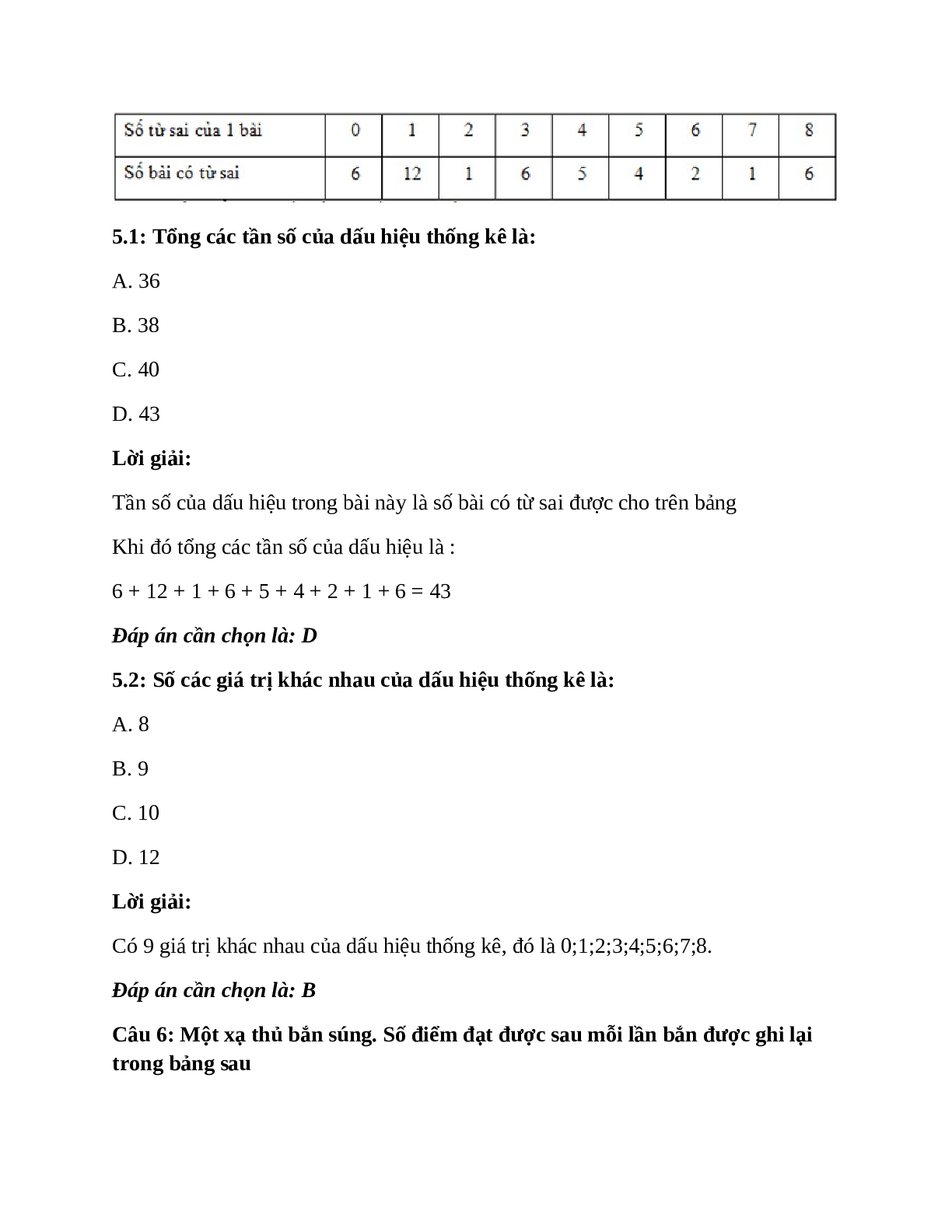 Trắc nghiệm Biểu đồ có đáp án – Toán lớp (trang 8)