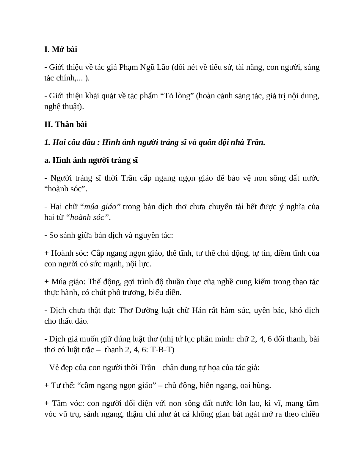 Sơ đồ tư duy bài Tỏ lòng dễ nhớ, ngắn nhất - Ngữ văn lớp 10 (trang 3)
