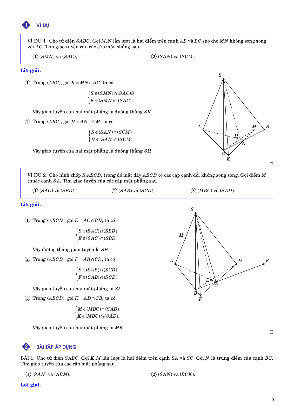 Hướng dẫn giải các dạng toán đường thẳng và mặt phẳng trong không gian quan hệ song song (trang 3)