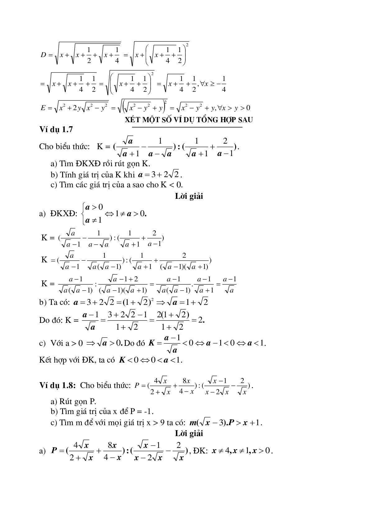 Tổng hợp kiến thức toán lớp 9 kèm ví dụ chi tiết (trang 4)