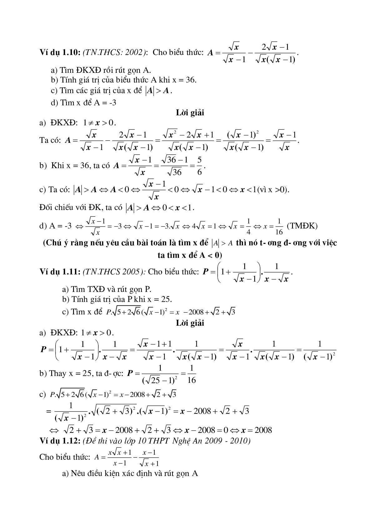 Tổng hợp kiến thức toán lớp 9 kèm ví dụ chi tiết (trang 6)
