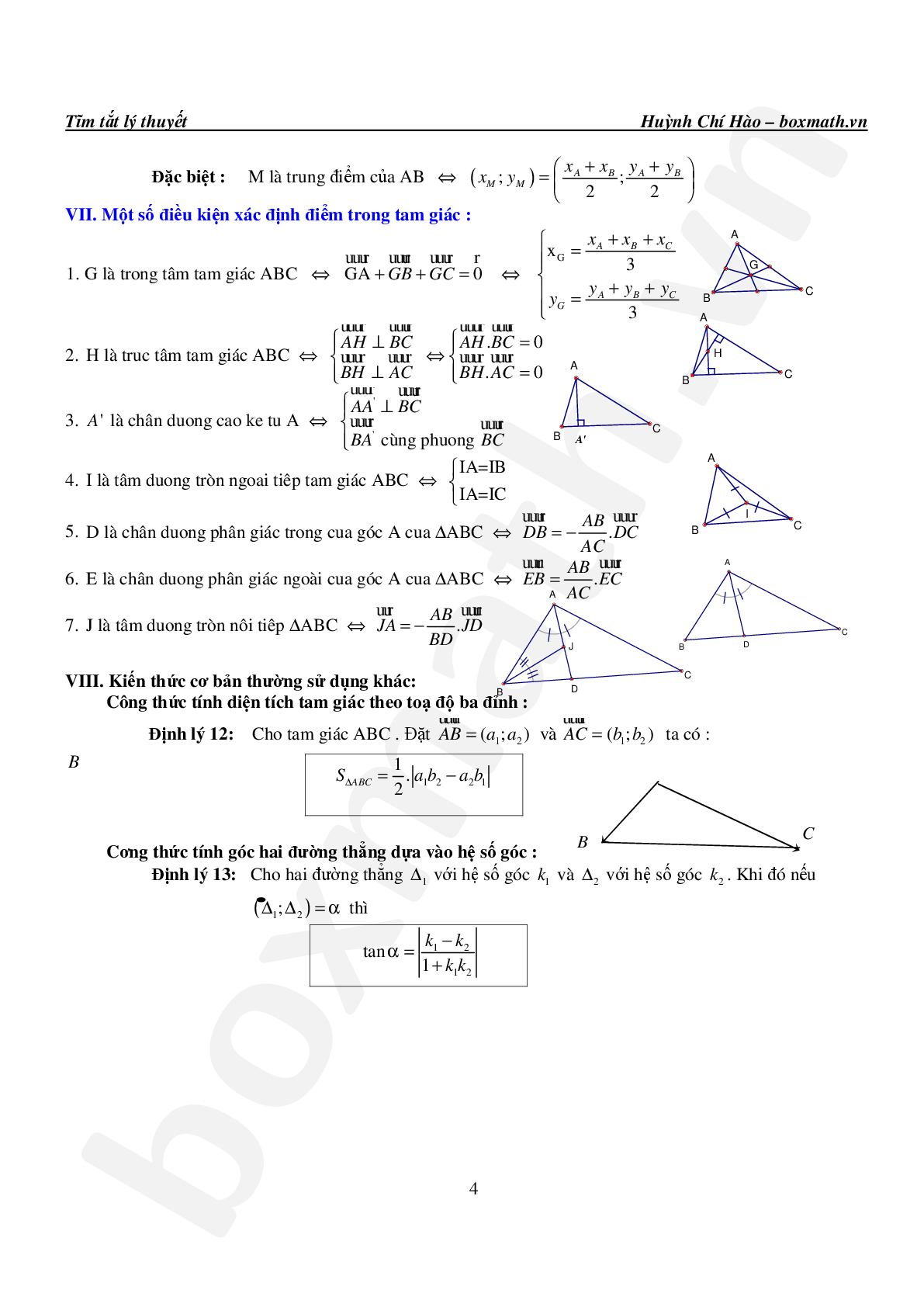 Tuyển tập hình học giải tích trong mặt phẳng (trang 8)