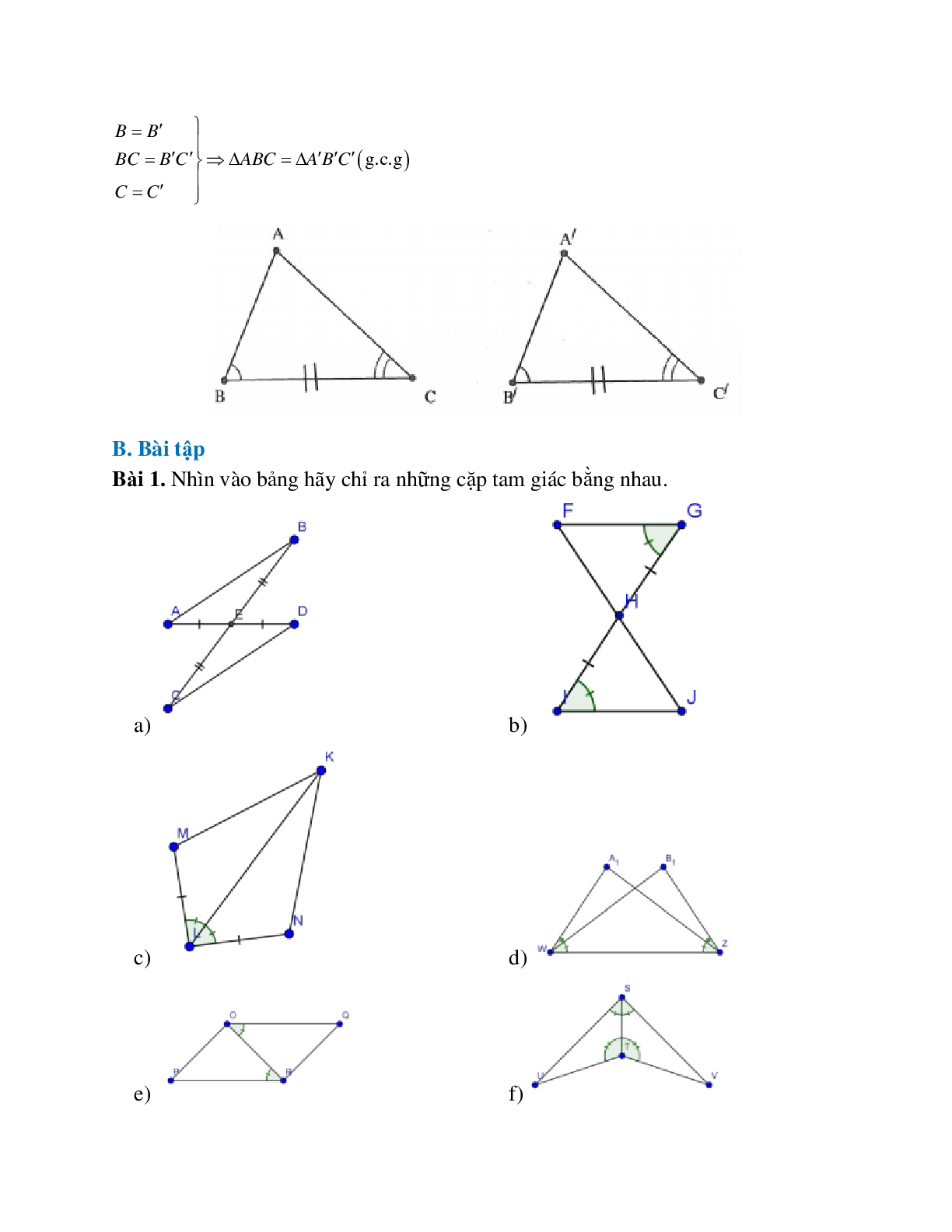 Phương pháp giải và bài tập tự luyện về Các trường hợp bằng nhau của hai tam giác chi tiết (trang 2)