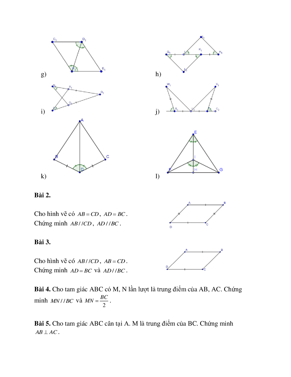 Phương pháp giải và bài tập tự luyện về Các trường hợp bằng nhau của hai tam giác chi tiết (trang 3)