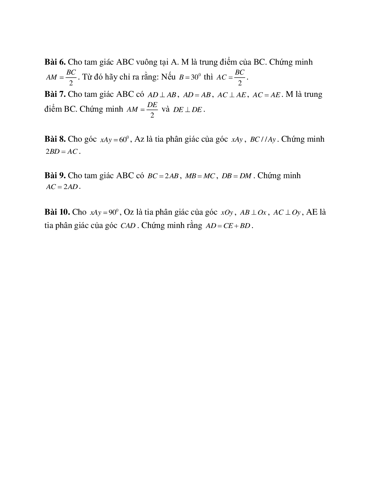 Phương pháp giải và bài tập tự luyện về Các trường hợp bằng nhau của hai tam giác chi tiết (trang 4)