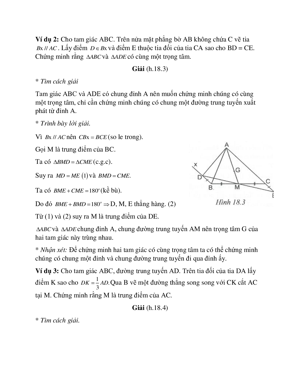 Tuyển tập những bài tập hay nhất về Tính chất ba đường trung tuyến của tam giác có lời giải (trang 2)
