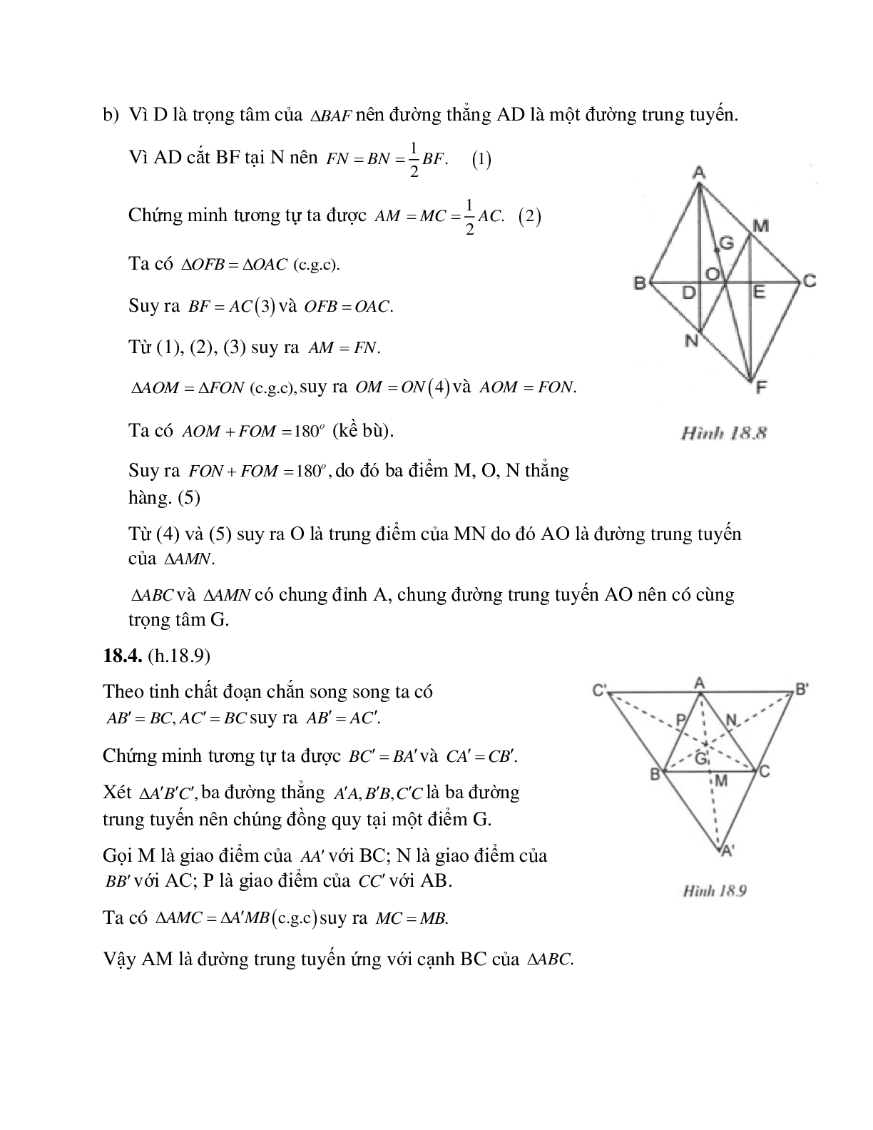 Tuyển tập những bài tập hay nhất về Tính chất ba đường trung tuyến của tam giác có lời giải (trang 7)