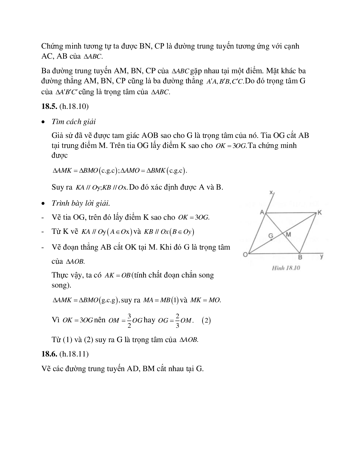 Tuyển tập những bài tập hay nhất về Tính chất ba đường trung tuyến của tam giác có lời giải (trang 8)