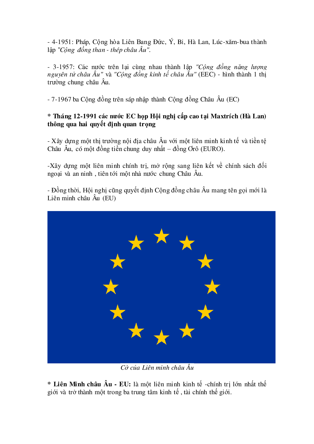 Lý thuyết Lịch sử 9: Bài 10: Các nước Tây Âu mới nhất (trang 2)