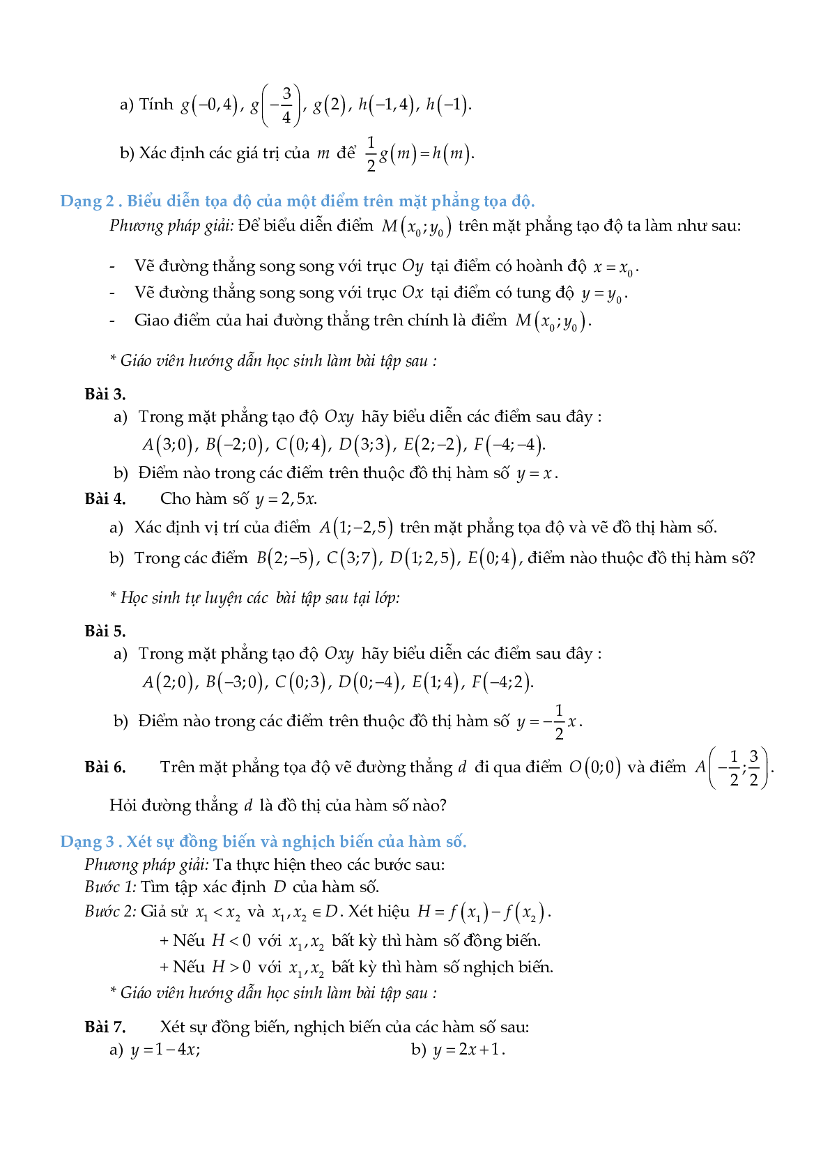 Chuyên đề hàm số bậc nhất (trang 4)