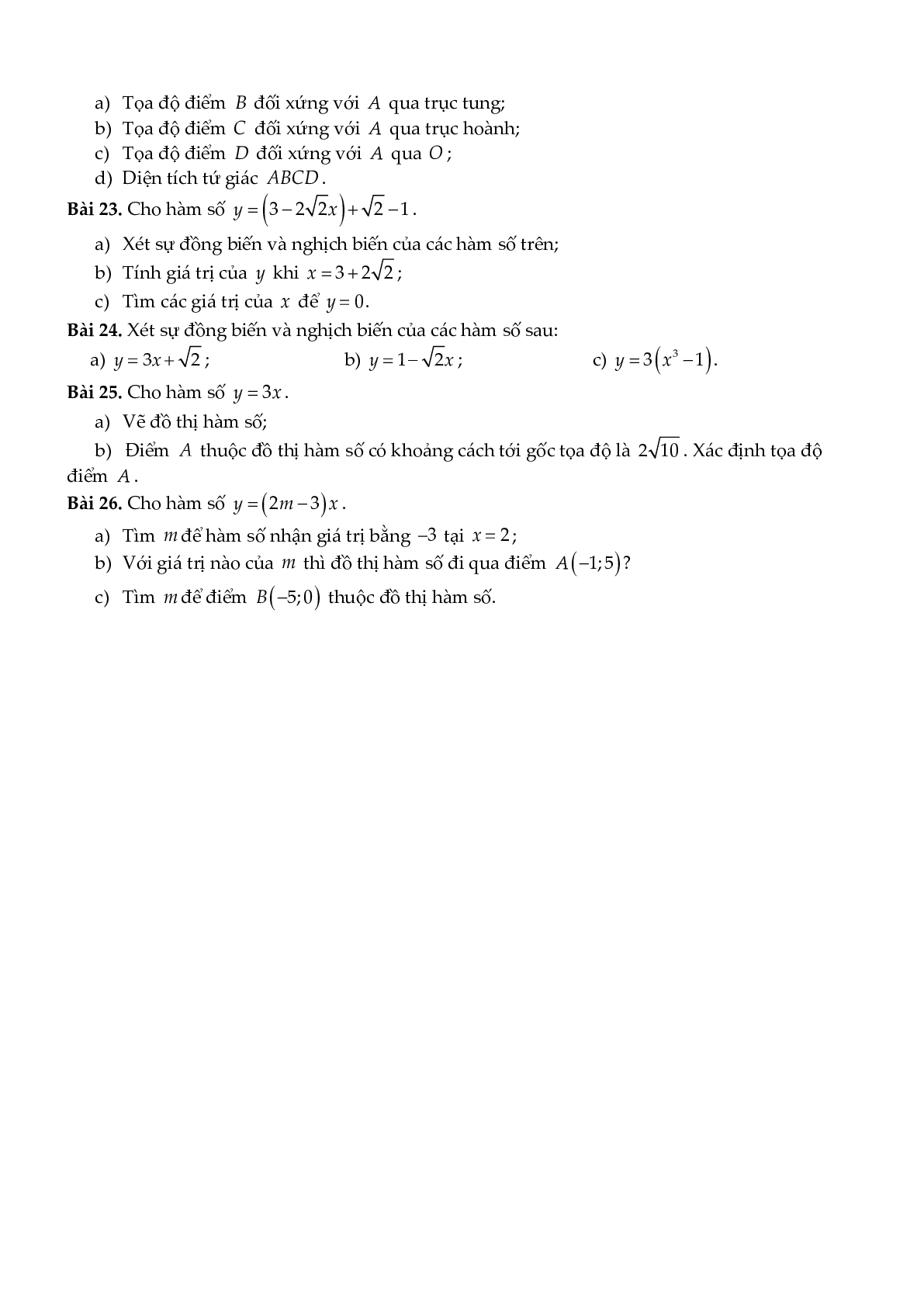 Chuyên đề hàm số bậc nhất (trang 7)