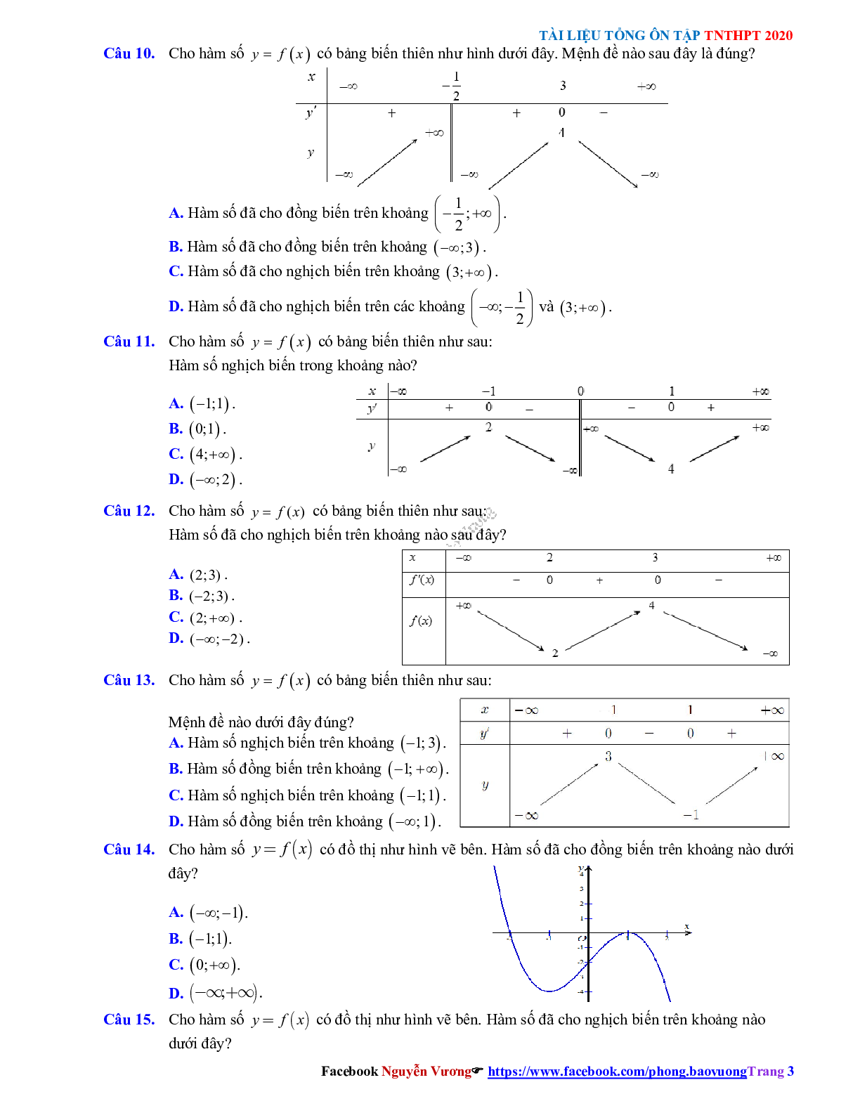 Phương pháp giải Tính đơn điệu của hàm số 2023 (lý thuyết và bài tập) (trang 3)