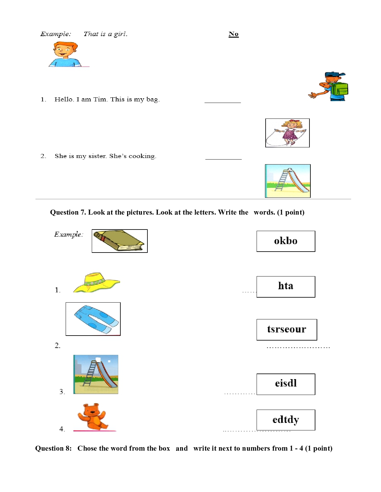 Bài tập ôn hè môn Tiếng Anh lớp 3 lên lớp 4 (trang 4)
