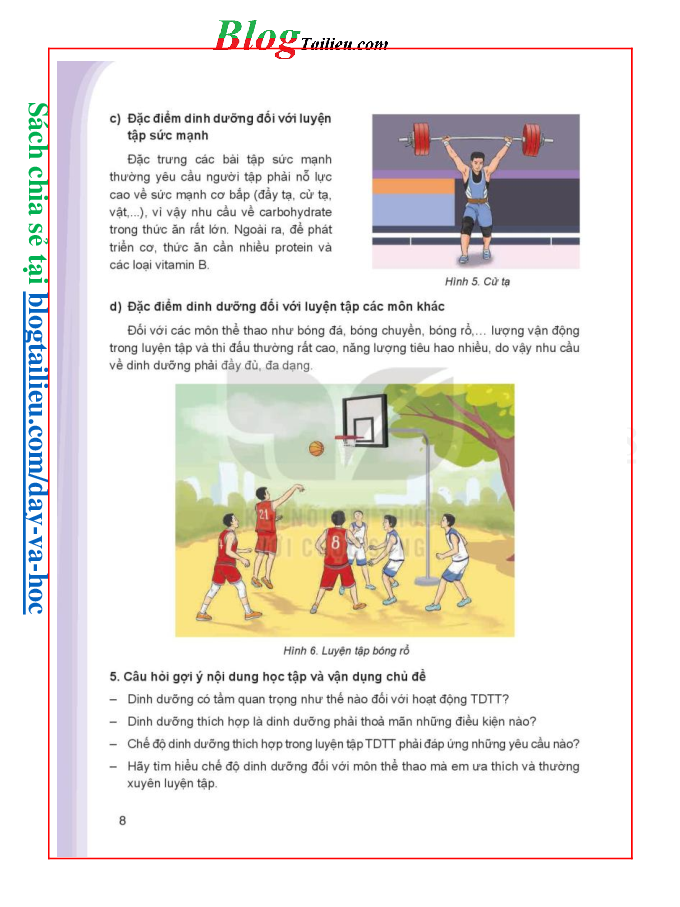 Giáo dục thể chất lớp 8 Kết nối tri thức pdf (trang 8)