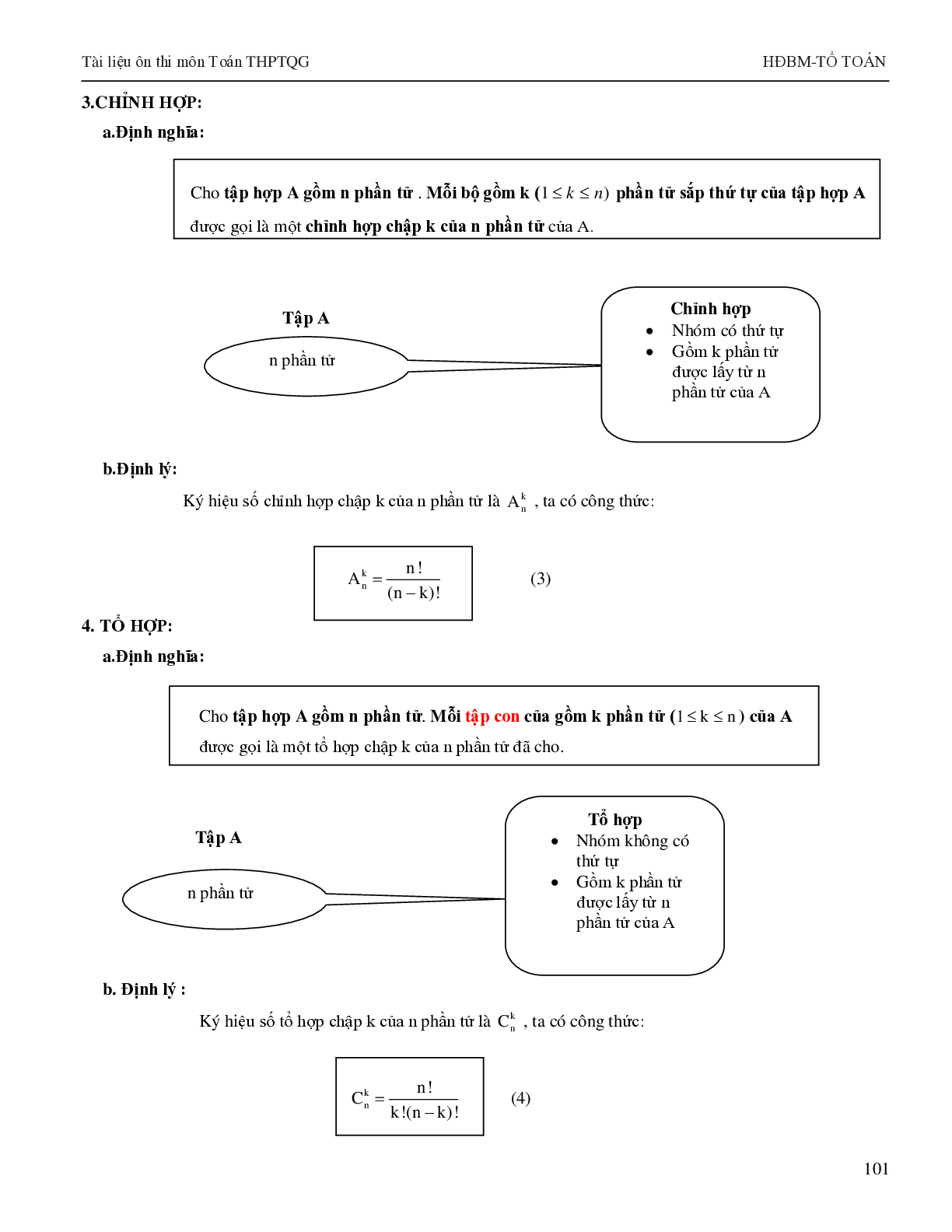 Chuyên đề Tổ hợp và xác suất môn Toán lớp 11 (trang 2)