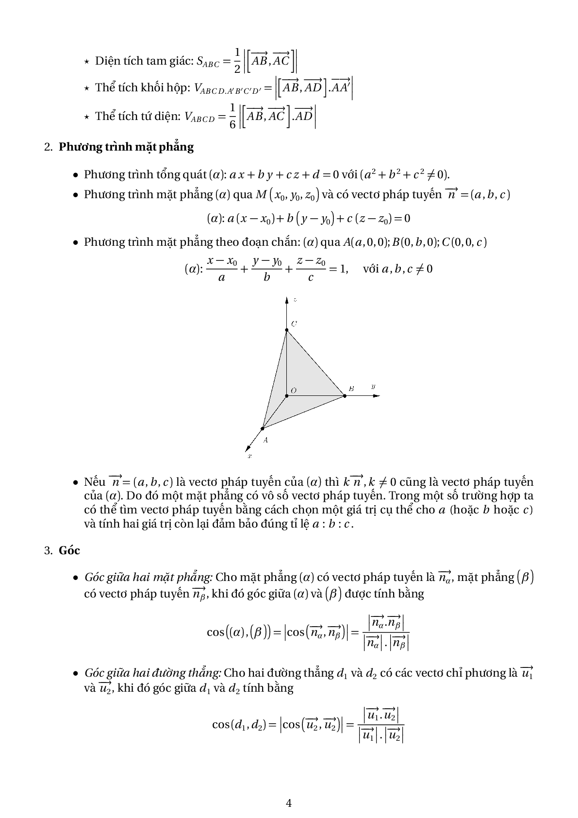 Phương pháp tọa độ hóa để giải bài toán hình học không gian (trang 4)