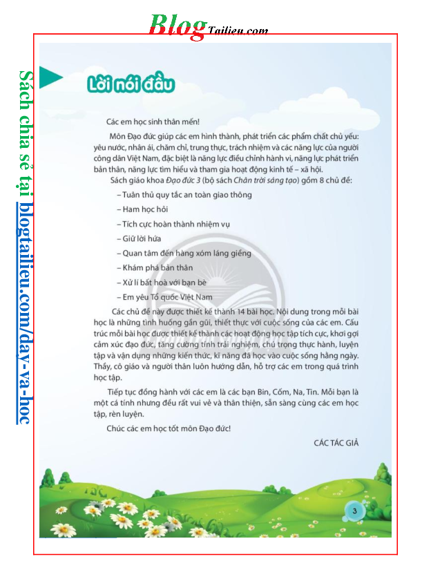 Đạo đức lớp 3 Chân trời sáng tạo pdf (trang 4)