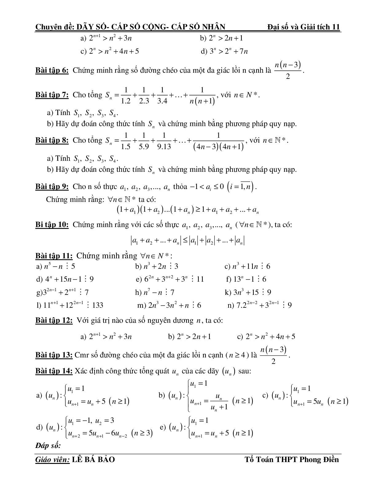Bài tập phương pháp quy nạp toán học (trang 9)