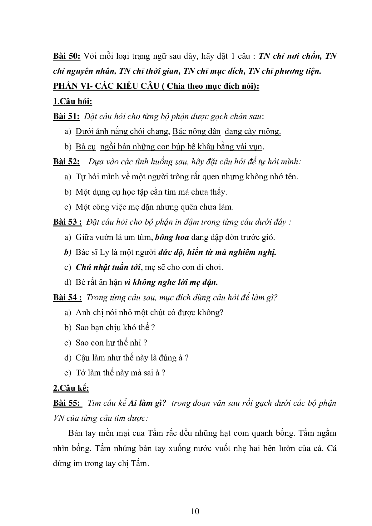 74 bài tập luyện từ và câu môn Tiếng Việt lớp 4 (trang 10)