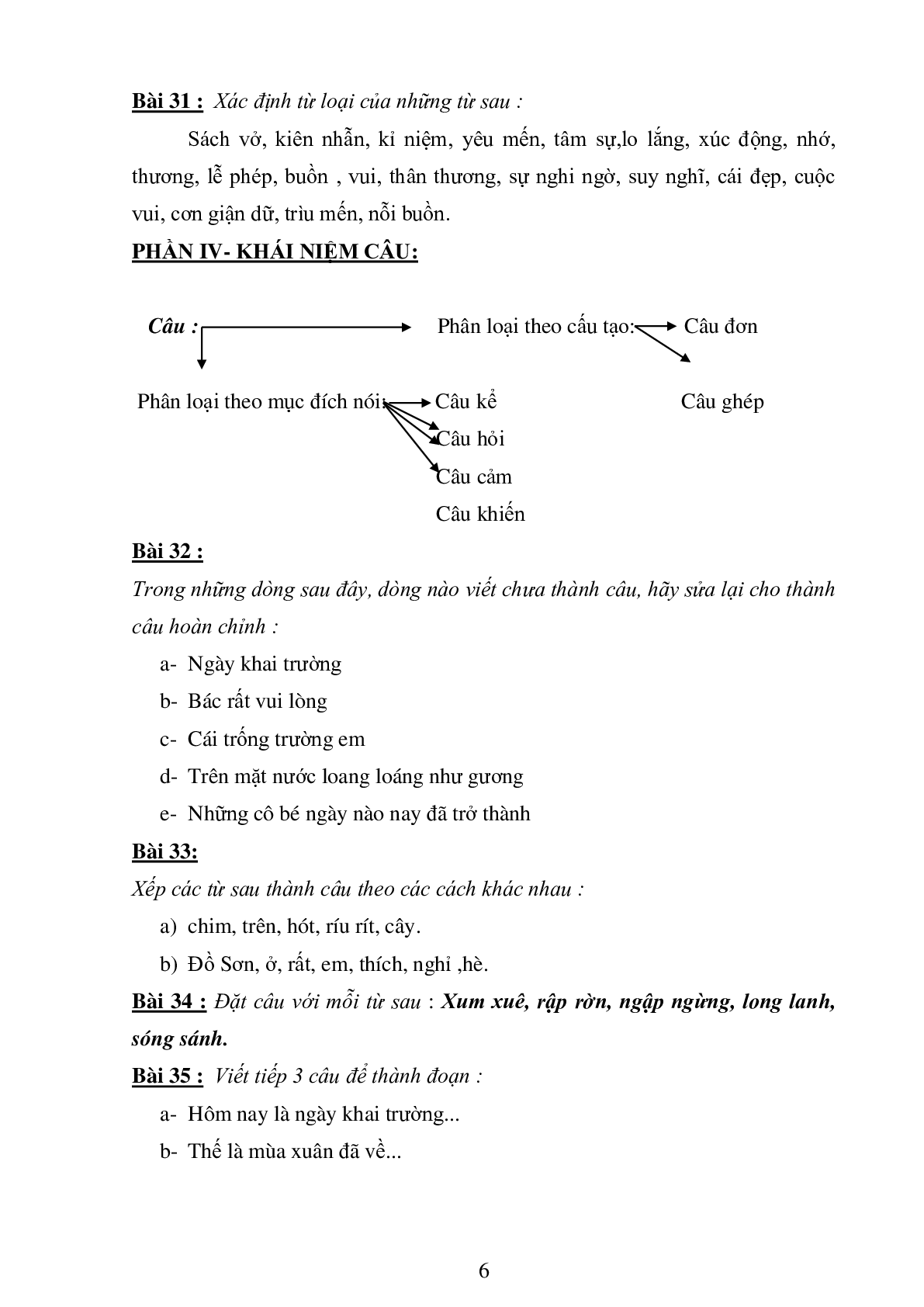 74 bài tập luyện từ và câu môn Tiếng Việt lớp 4 (trang 6)