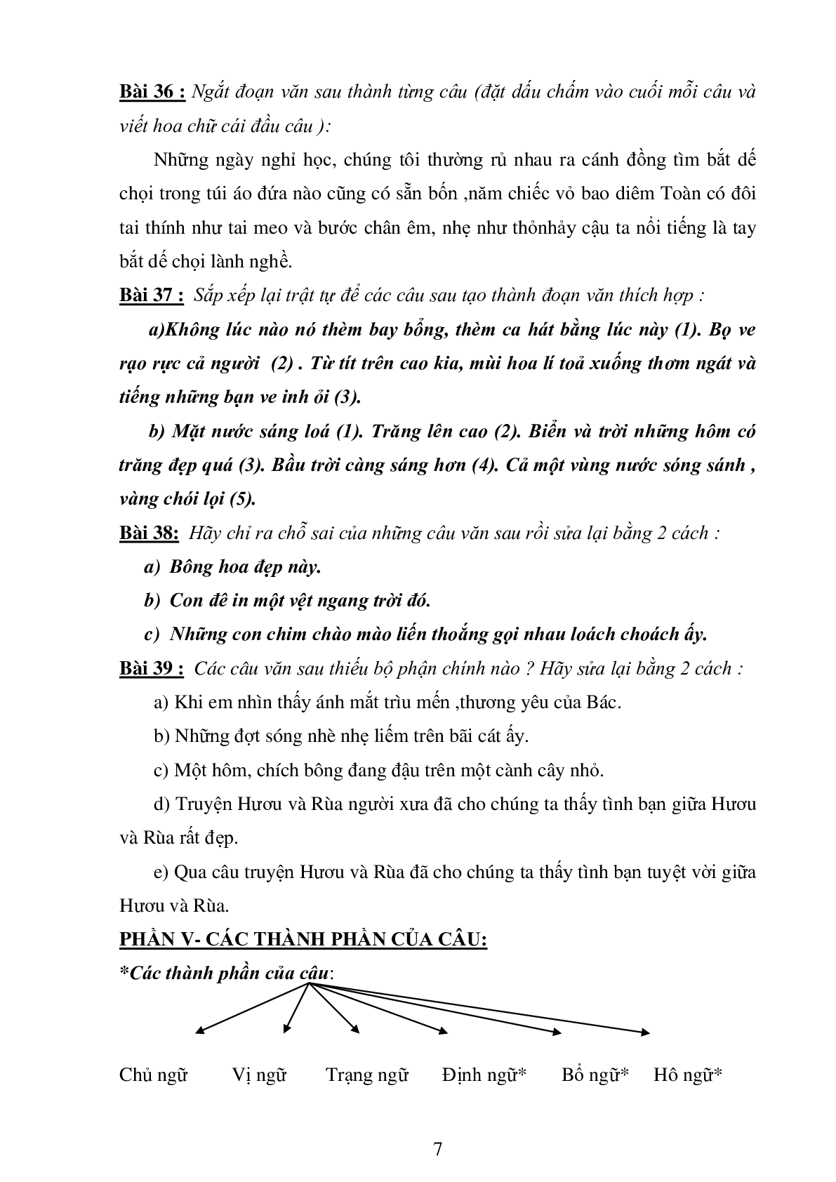 74 bài tập luyện từ và câu môn Tiếng Việt lớp 4 (trang 7)